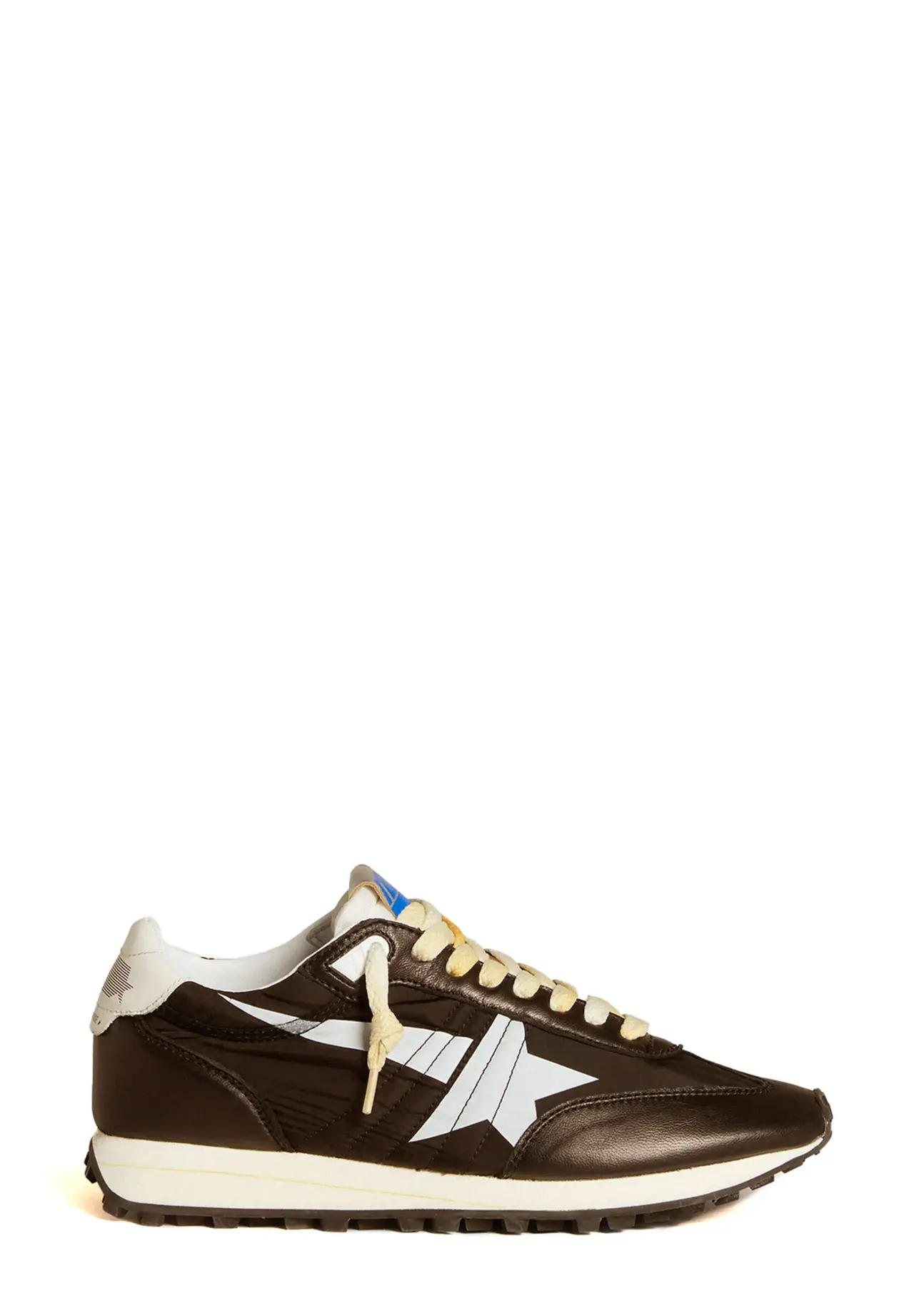 Women's Marathon sneakers with black nylon upper and white star