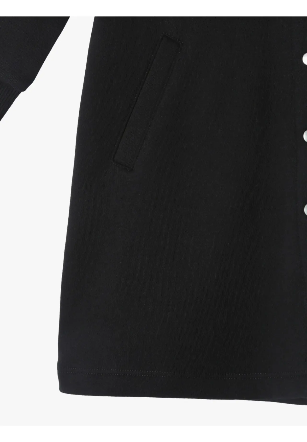 Kids' Cotton Melton Long Cardigan ”Capuche”
