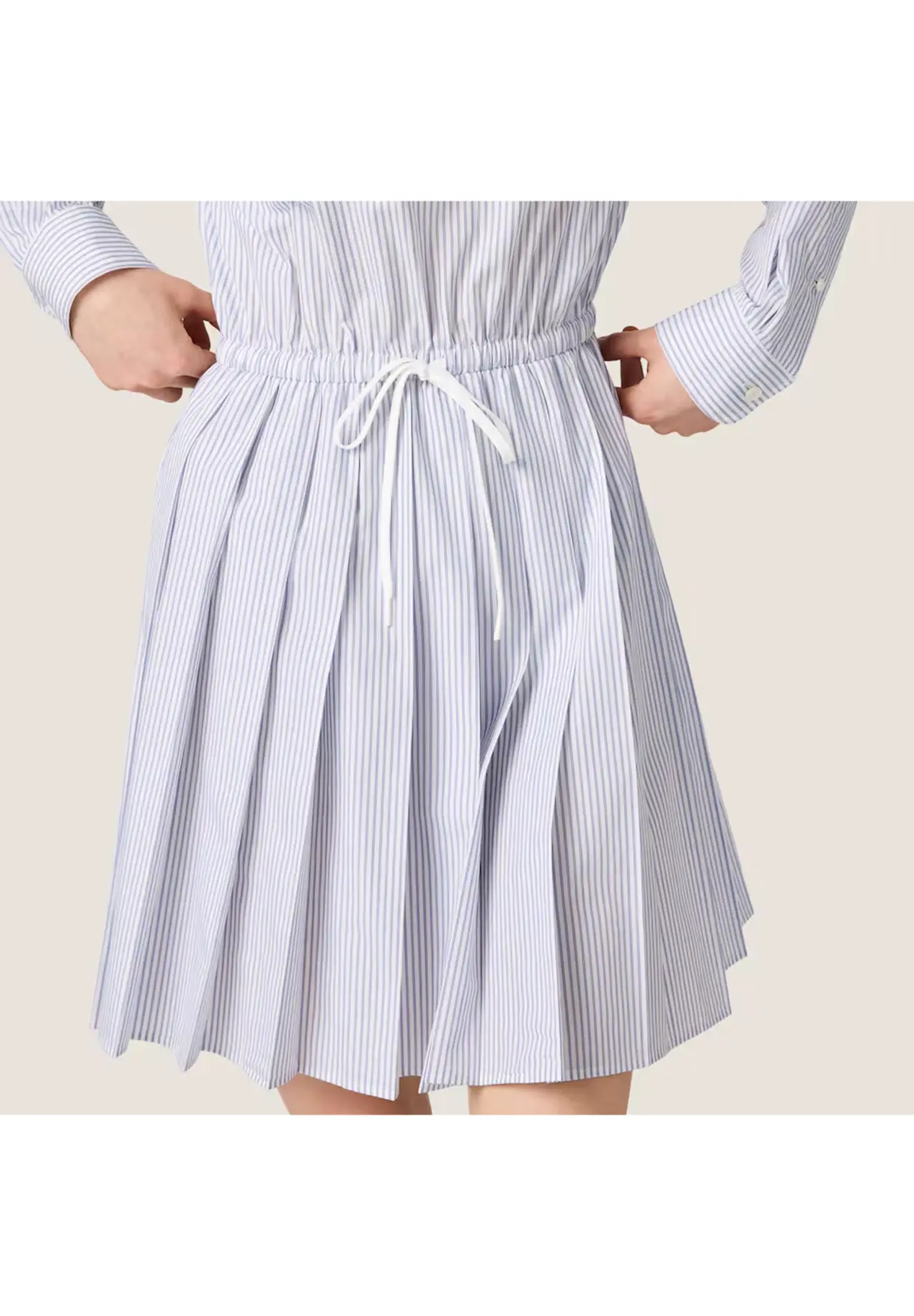 Striped Poplin Dress