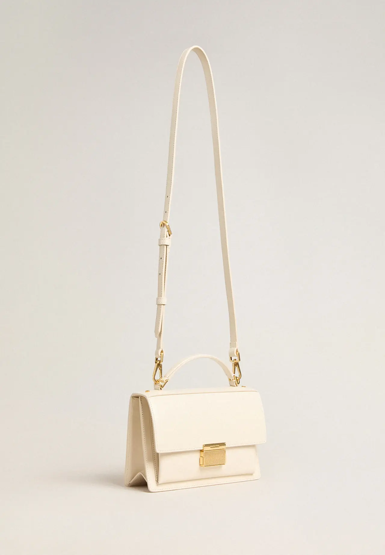 Venezia Bag ボーデッドレザー（バター）＆ゴールドディテール
