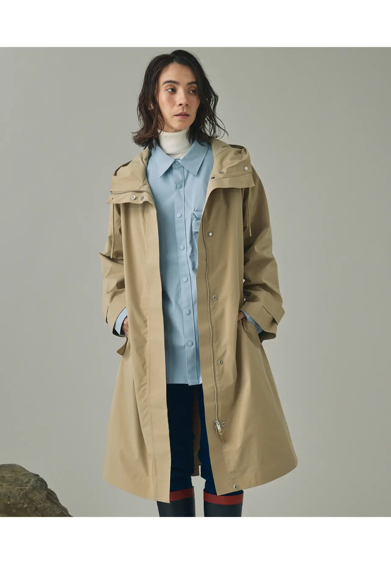 Breathable and waterproof trench coat | Matsuya Ginza