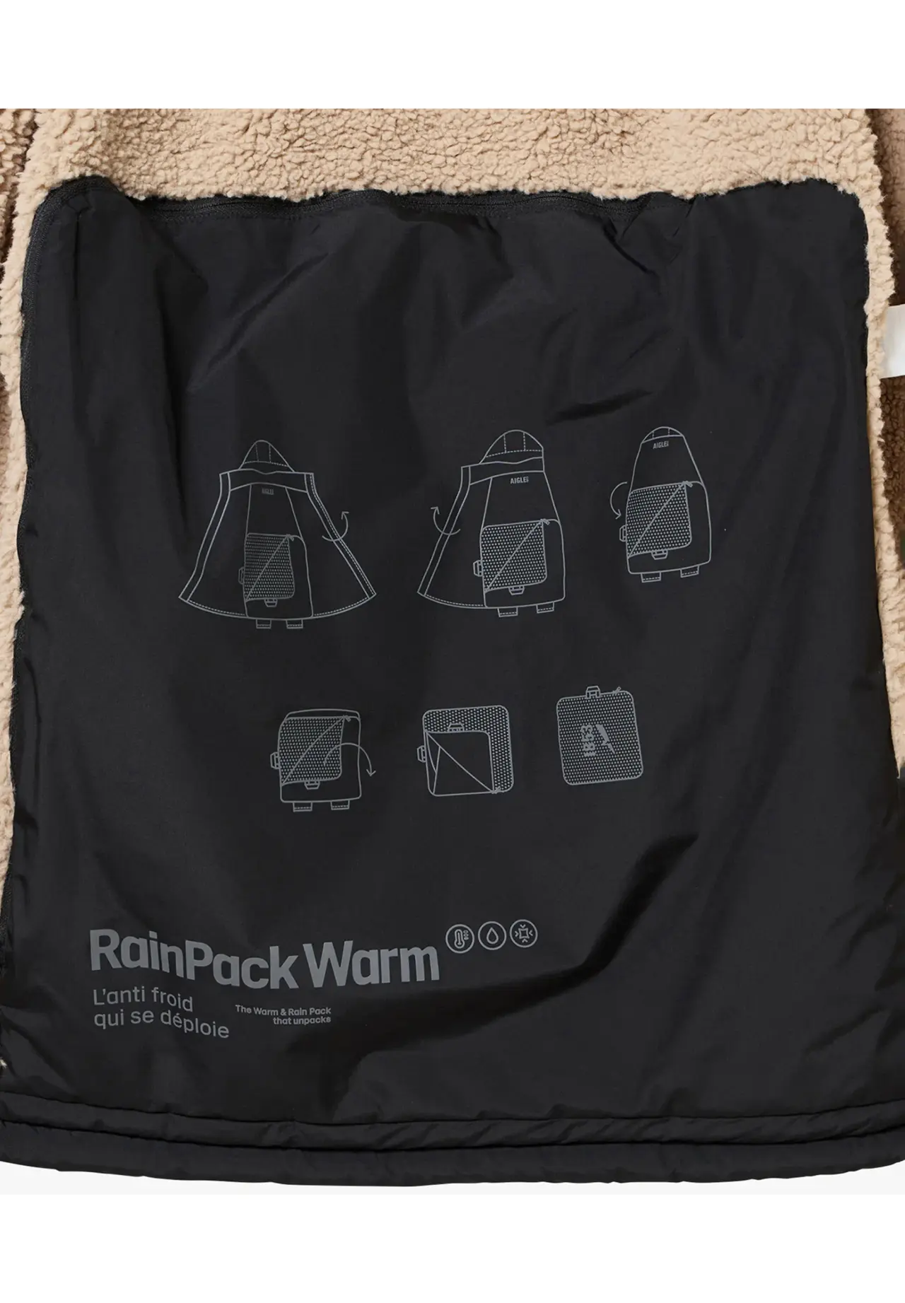 【RainPack Warm】透湿防水 レインパックウォーム ボアロングジャケット