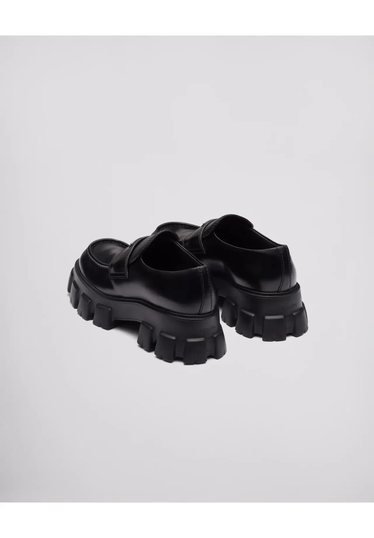 Monolith brushed leather loafers