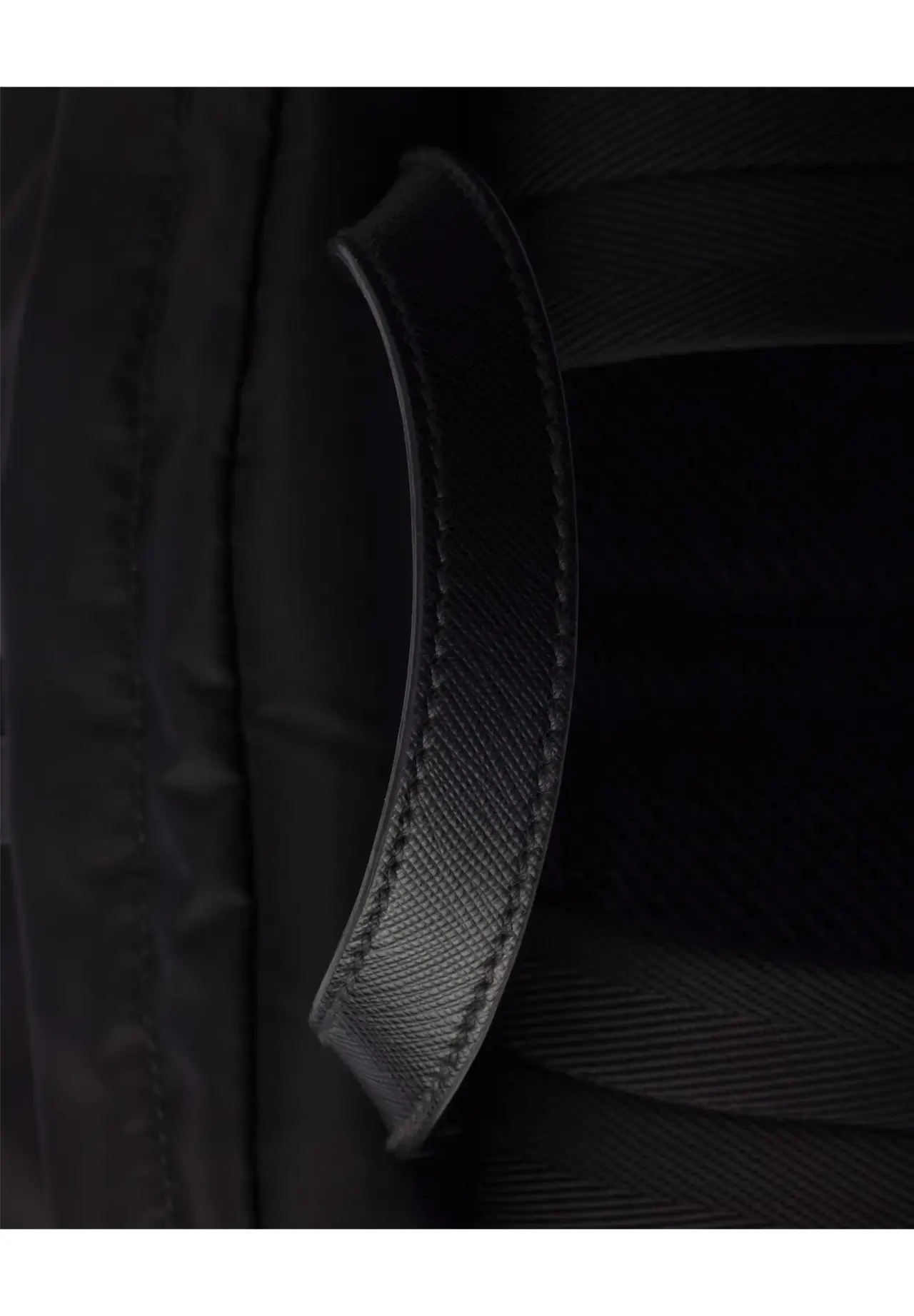 Re-Nylon and Saffiano Leather Backpack
