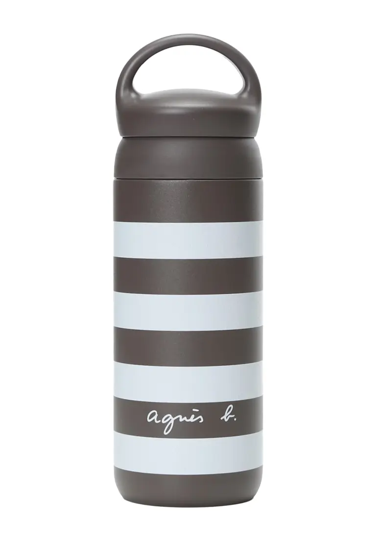 【by R 限定品】agnes b. KINTO ロゴ ボーダー タンブラー