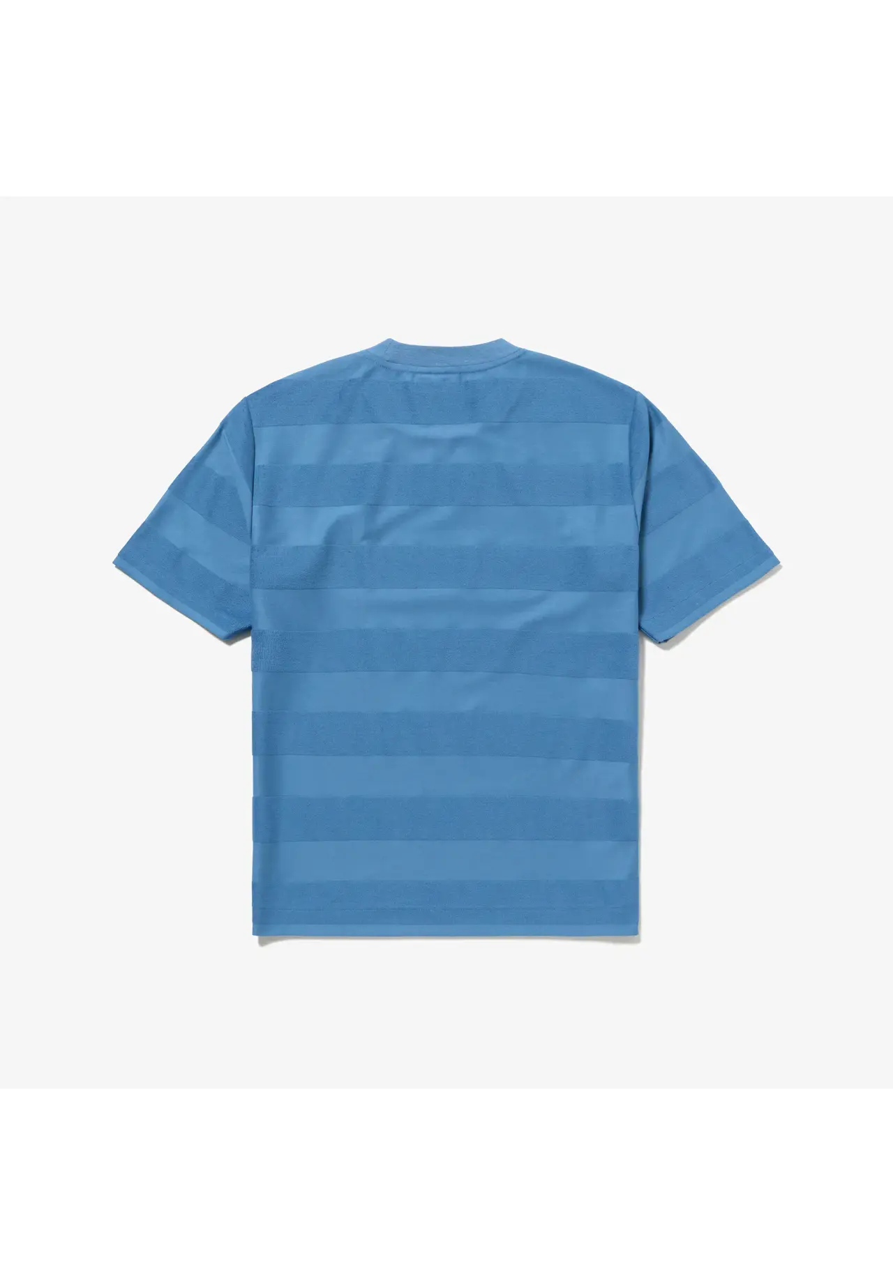 Oversized Tonal Striped Towel Fabric Panel T-Shirt