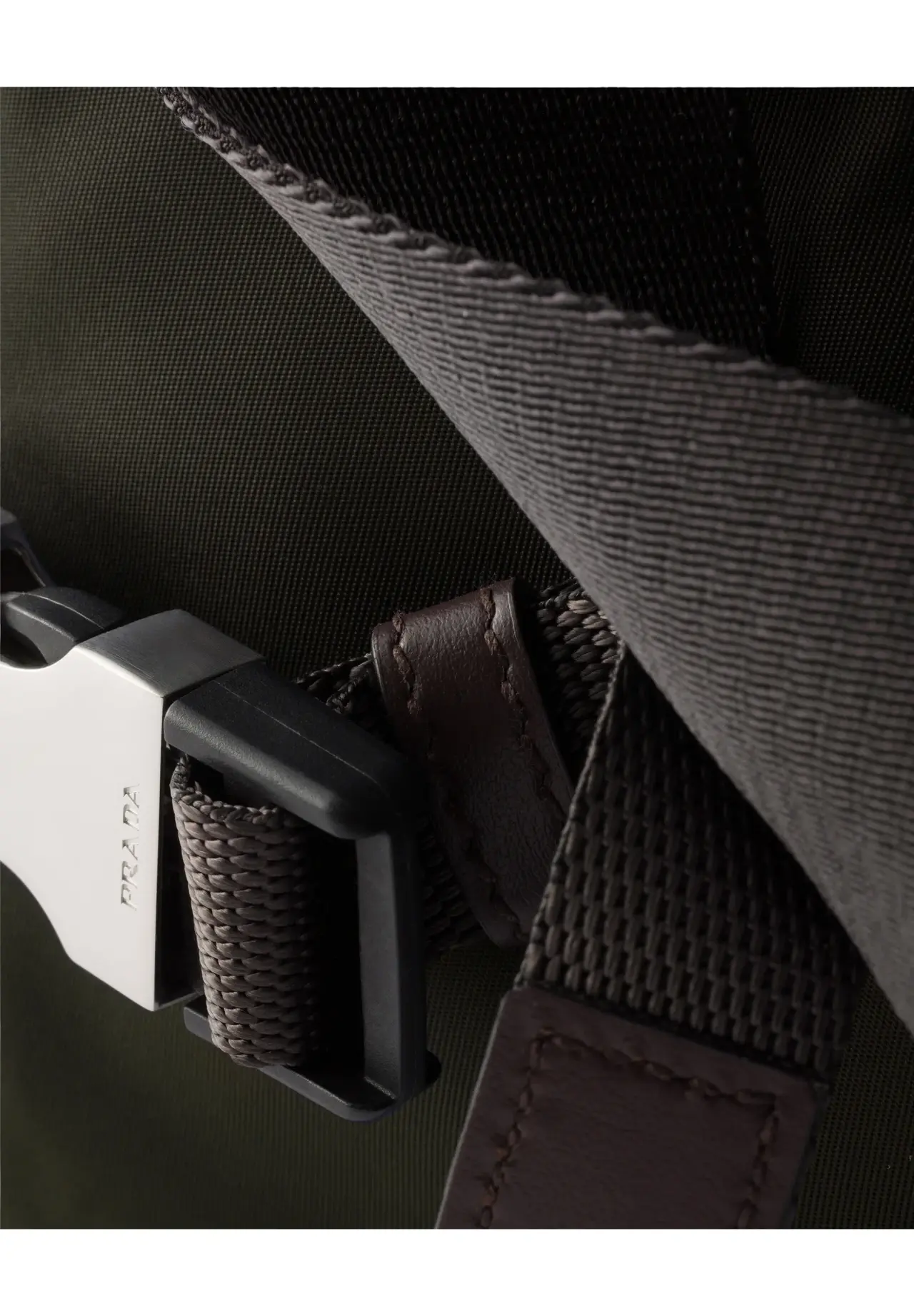 Prada Speedlock Re-Nylon × 皮革单肩包