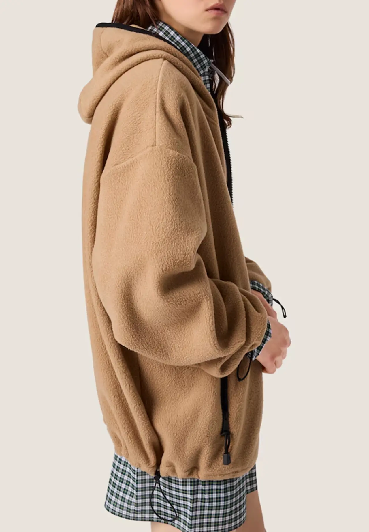 Cotton Fleece Zip-Up Hoodie