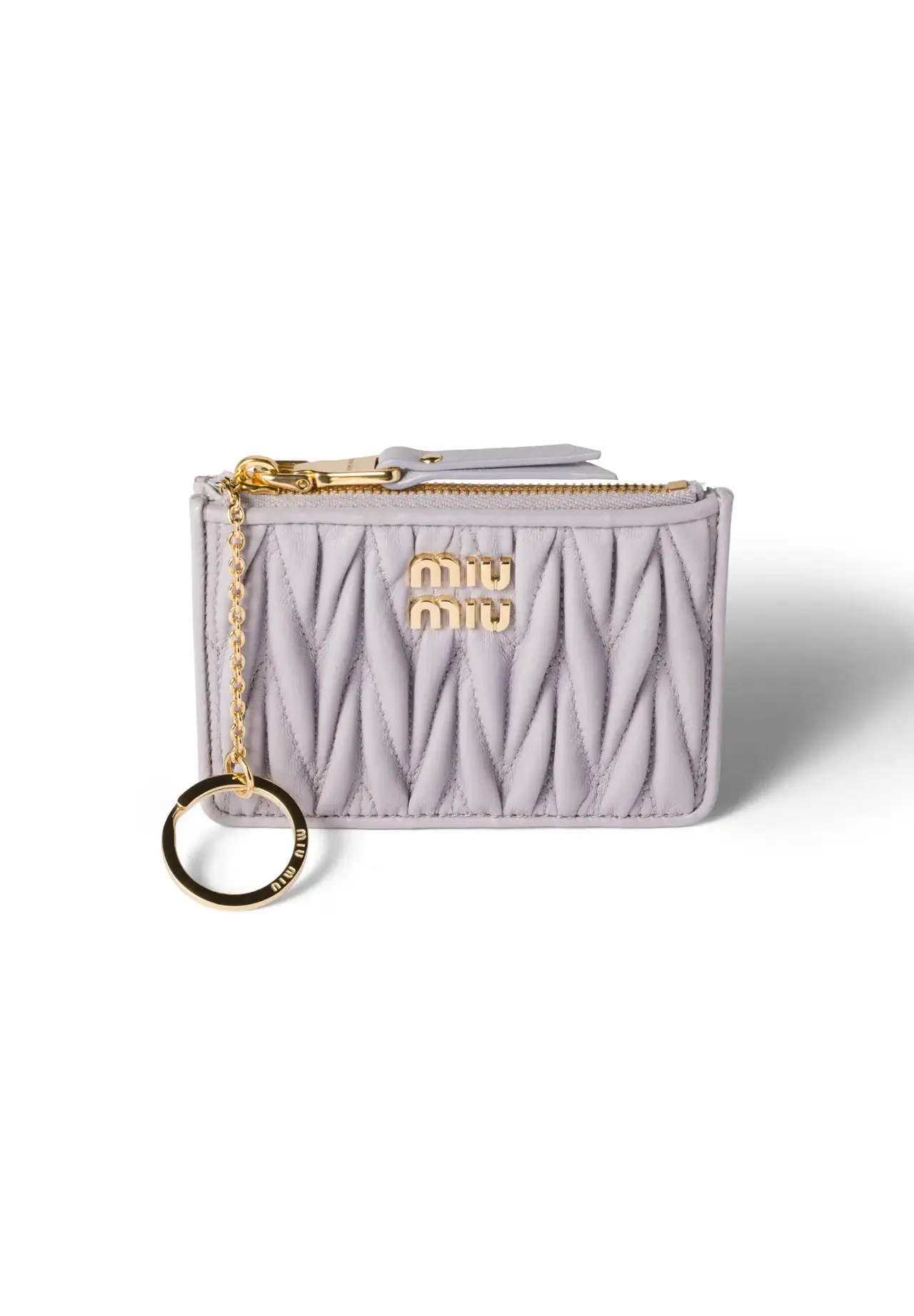 Matelassé Nappa Leather Card Holder | Matsuya Ginza