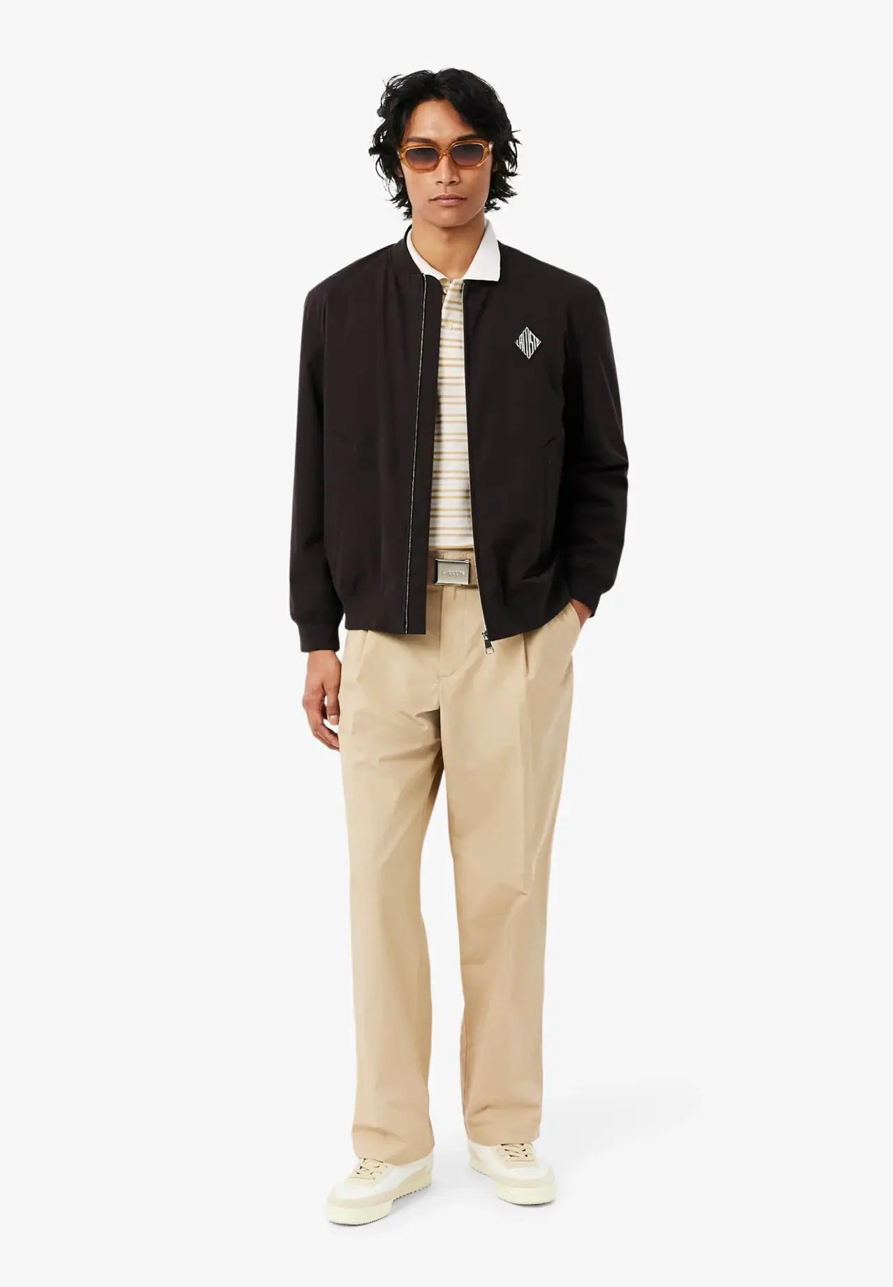 Multi-Stripe Piqué Polo Shirt
