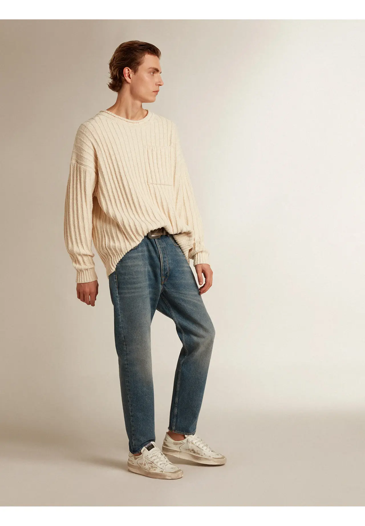 Men's Slim-Fit Jeans in Medium Wash