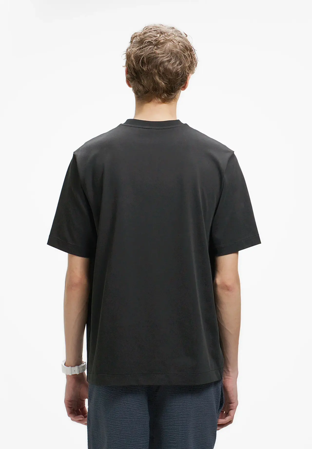 二層構造 消臭 速乾 UVカット ワンポイント アウトラインロゴクルーネック半袖Tシャツ