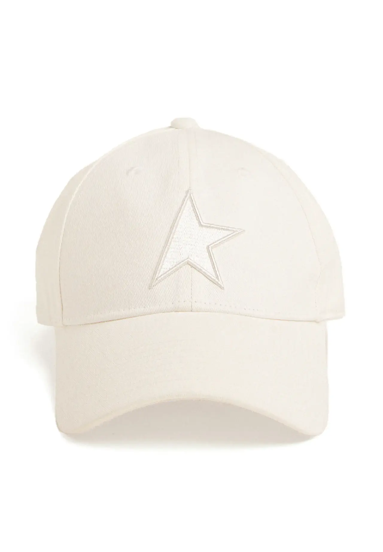 White Baseball Cap with Star