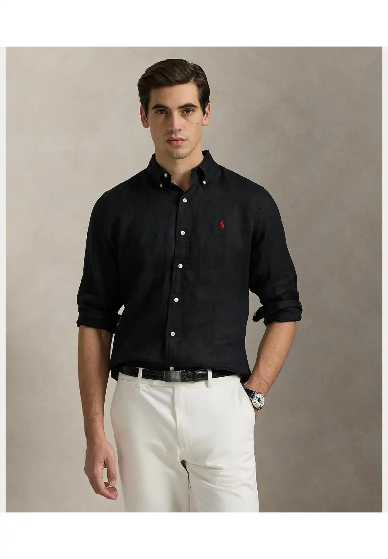 POLO RALPH LAUREN Classic Fit Linen Shirt