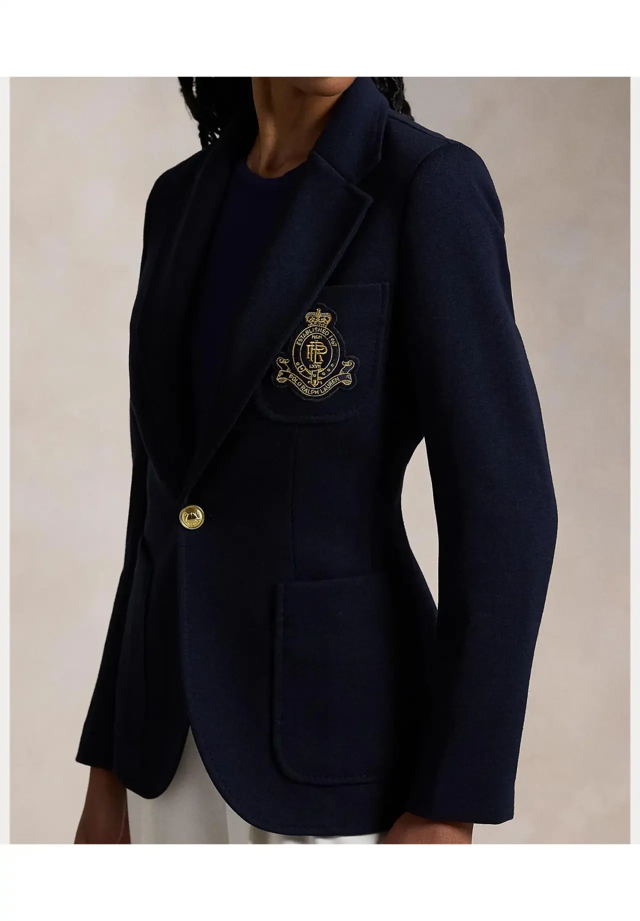 POLO RALPH LAUREN ロゴクレスト ニット ブレザー | Matsuya Ginza