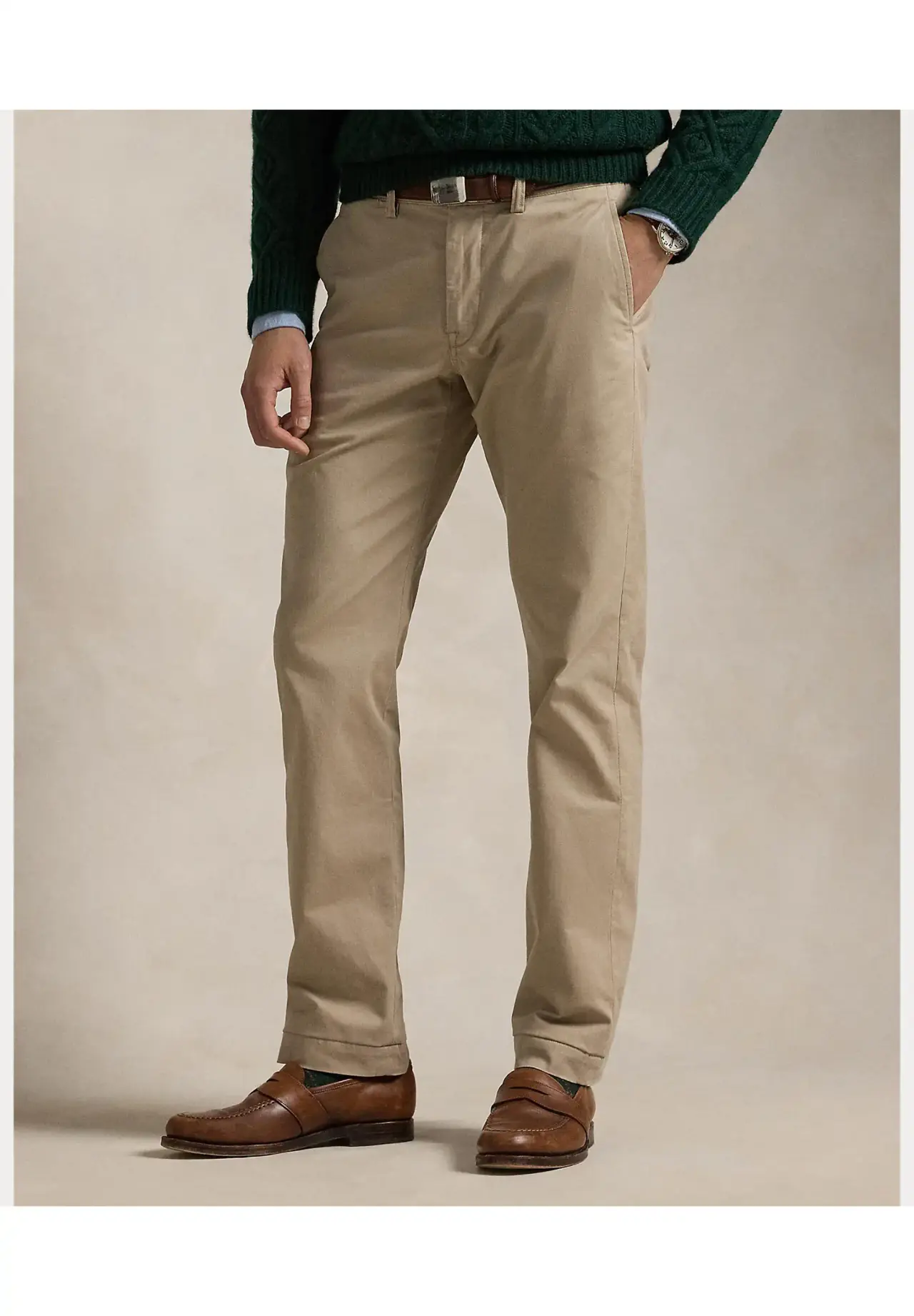 POLO RALPH LAUREN ストレート フィット ウォッシュド ストレッチ チノ 