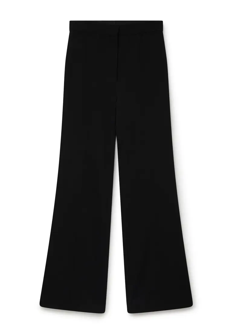 Wool Flannel Tailored Trousers