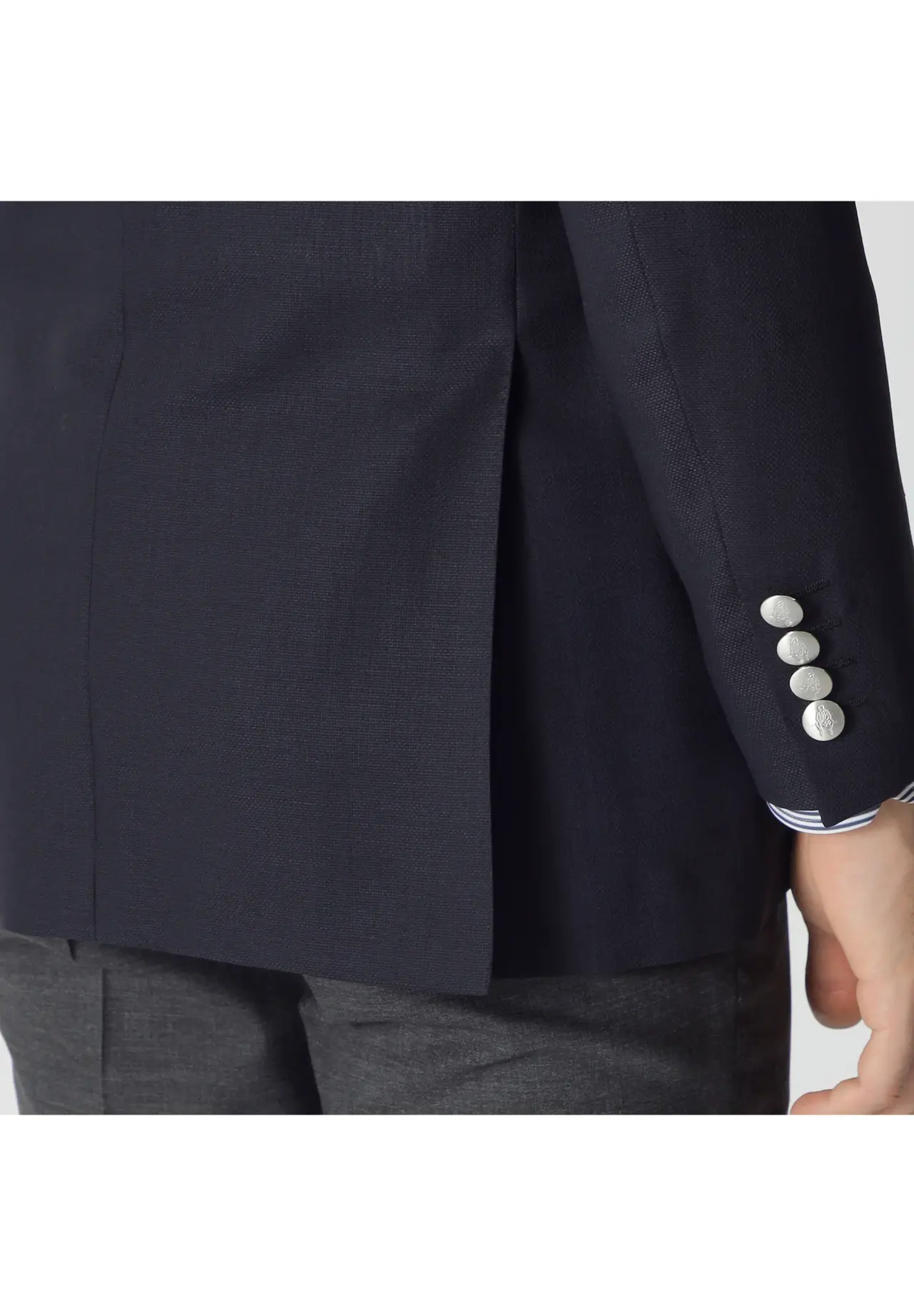 Worsted Twisted Yarn Oxford Summer Blazer