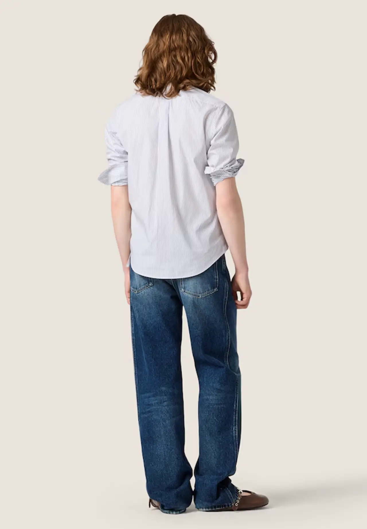 Striped Poplin Shirt