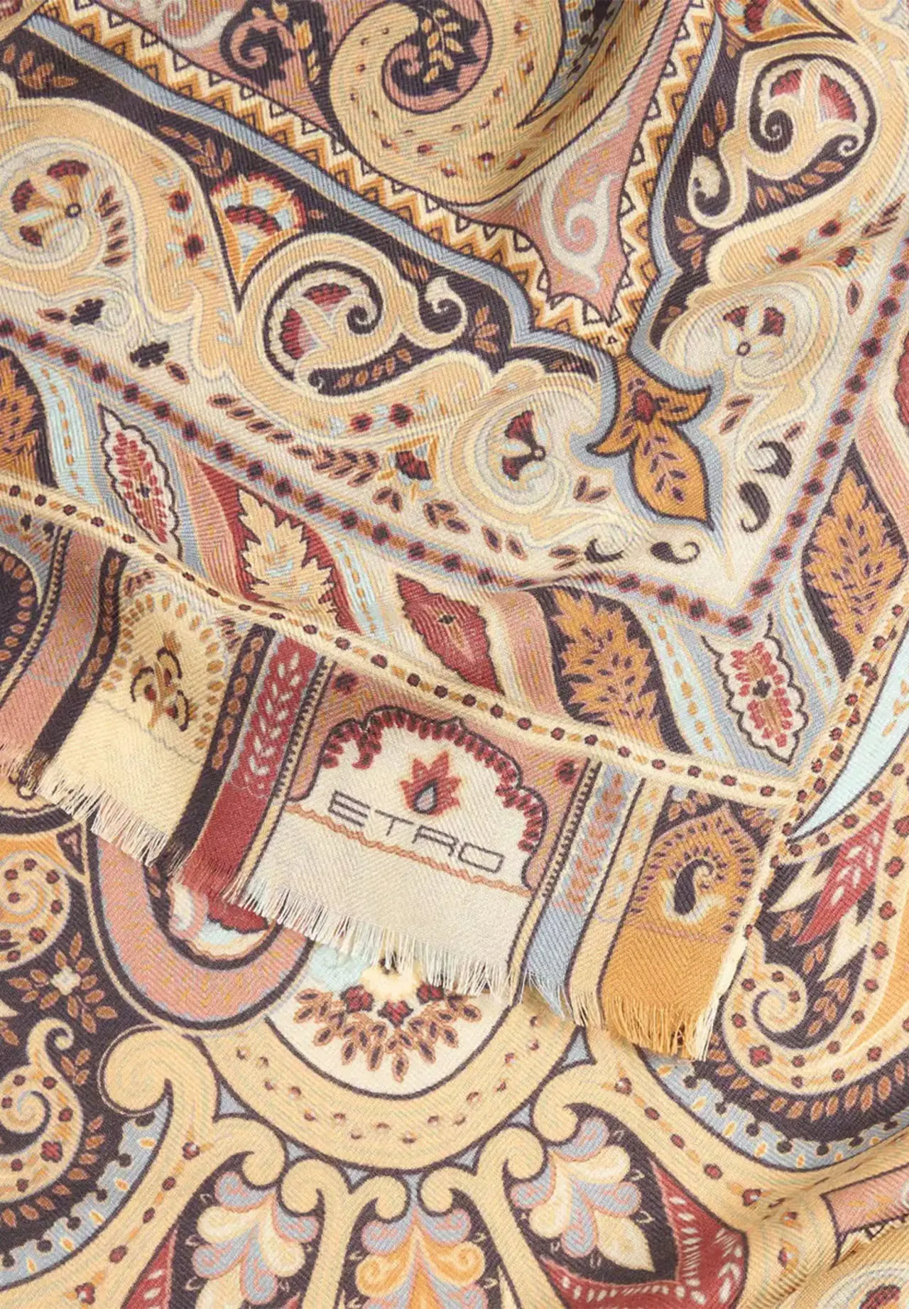 Engineered Print Cashmere & Silk Scarf
