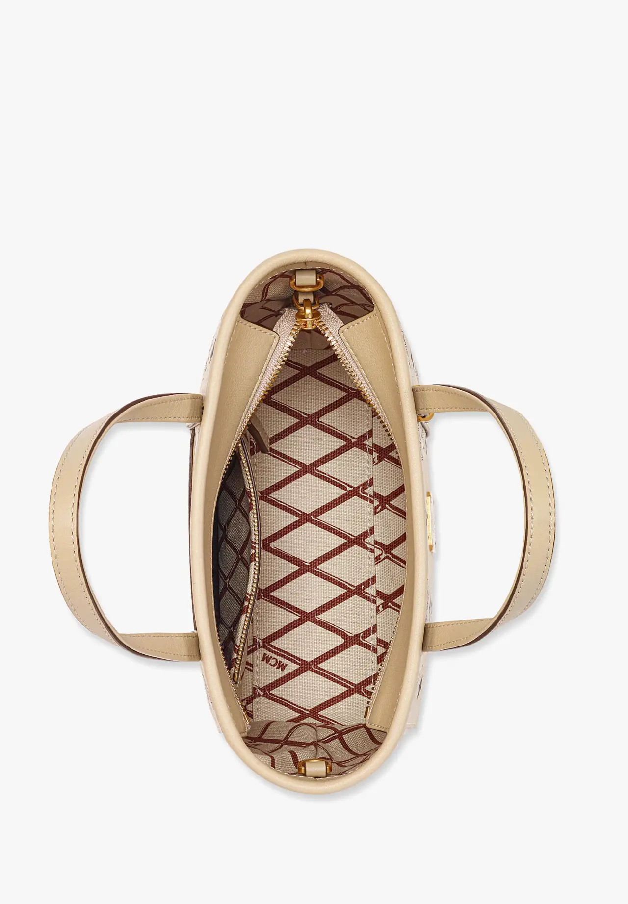 Toni Top-Zip Shopper Bag in Visetos