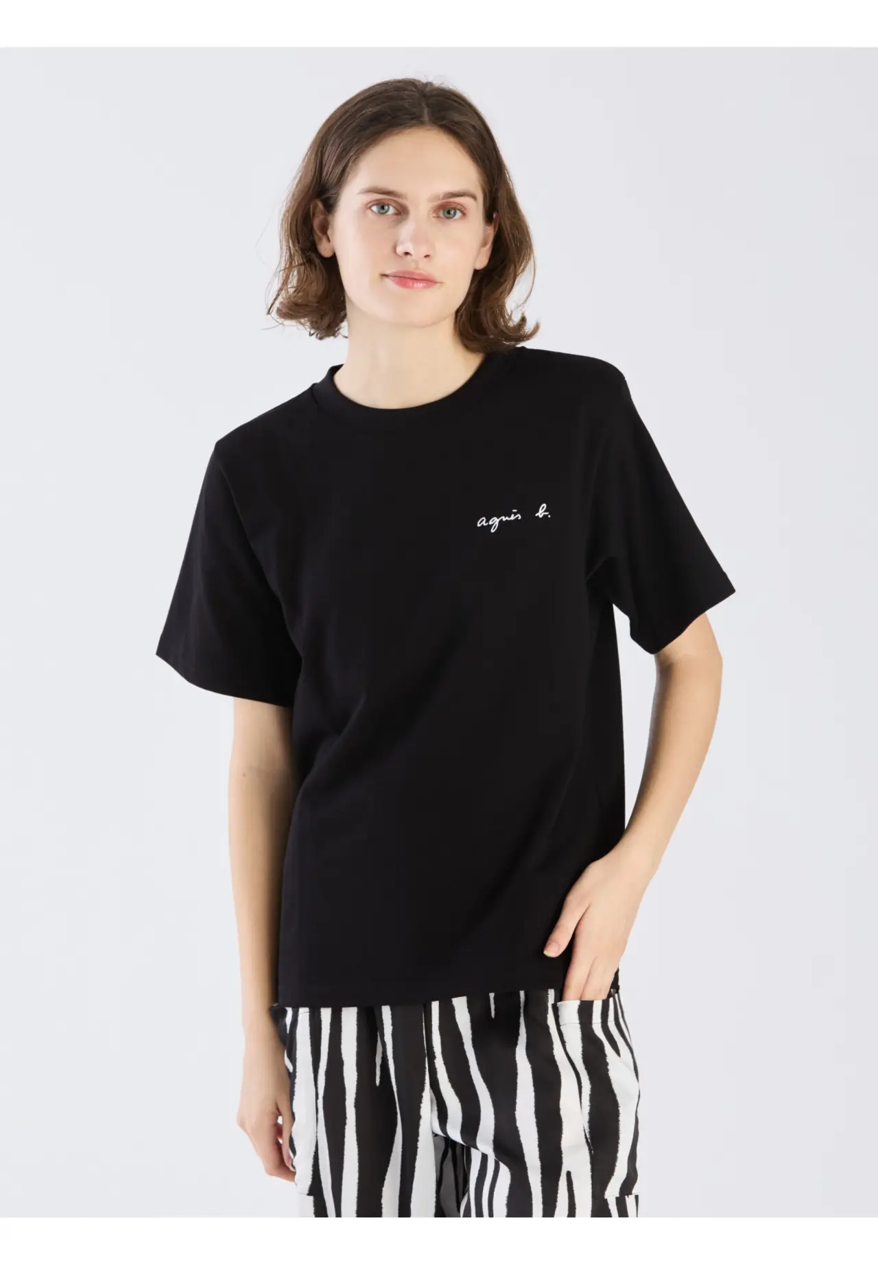”Christof” mini logo cotton short-sleeved T-shirt