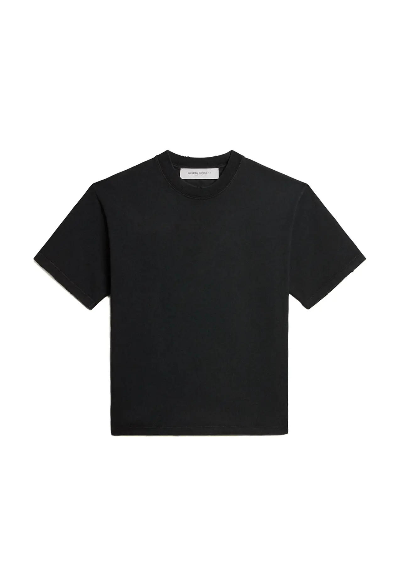 T-Shirt (Washed Black) with Upside-Down Logo on Back - Jersey Capsule