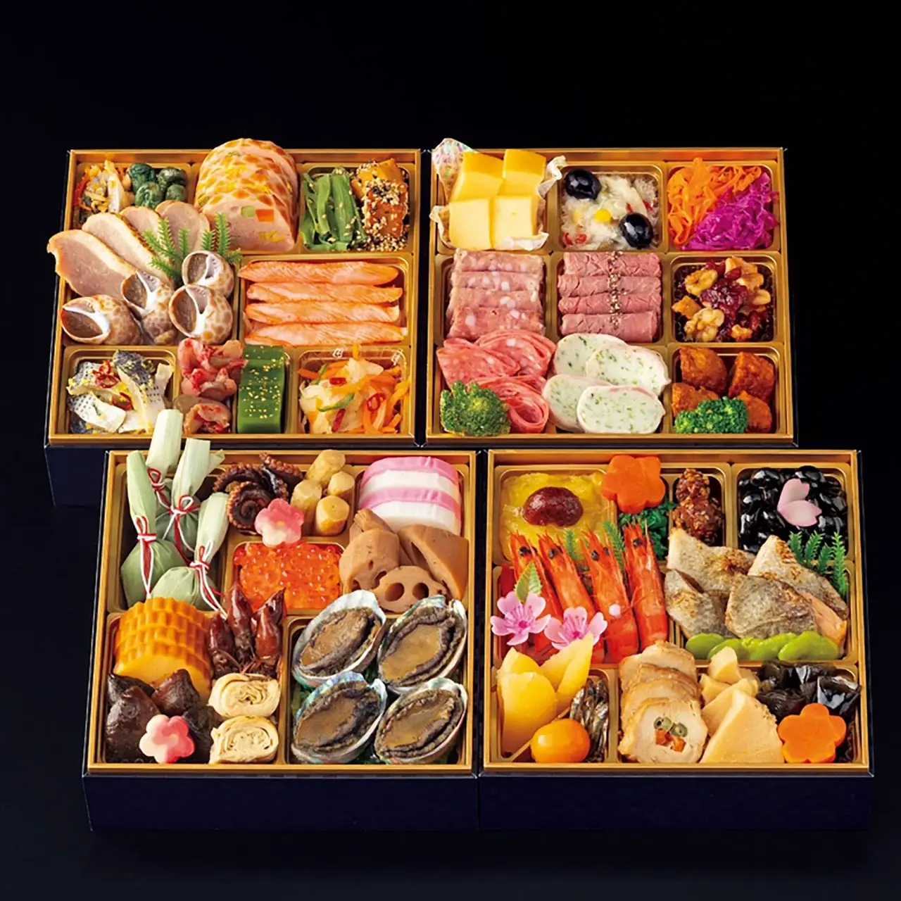 Japanese-Western-Chinese Four-tier Box