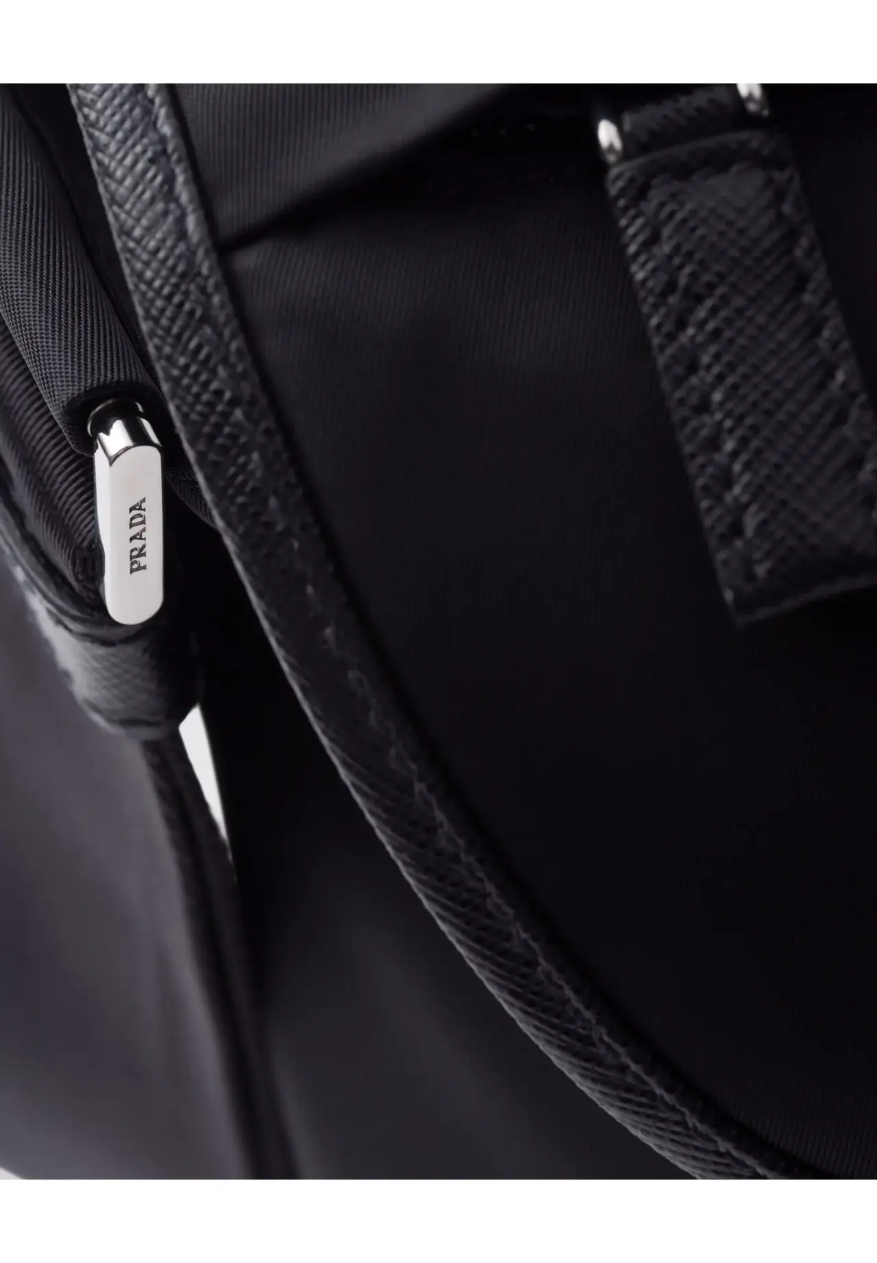 Re-Nylon and Saffiano Leather Shoulder Bag