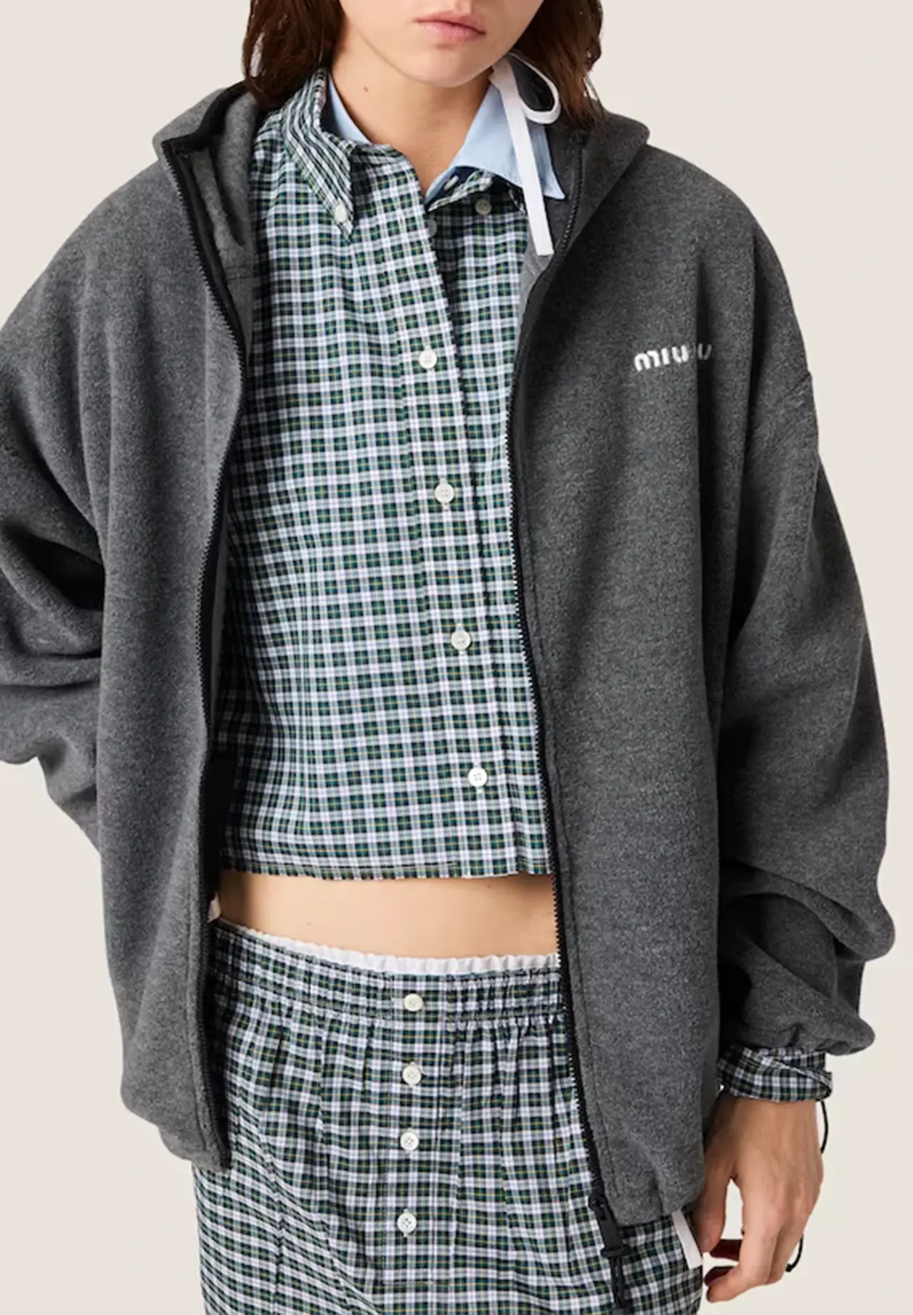 Fleece Zip-Up Hoodie Jacket