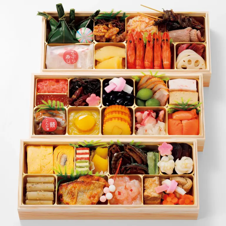 Japanese Style Osechi Three-tier
