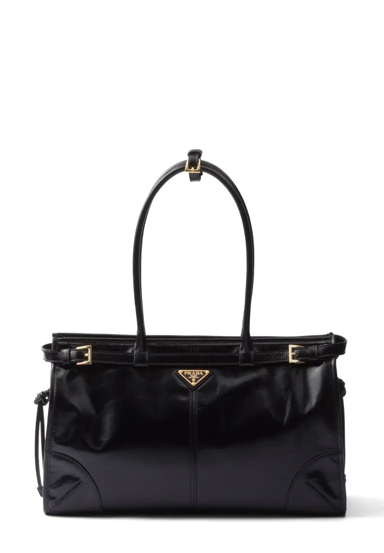 Prada Bonnie 大号皮革手提包