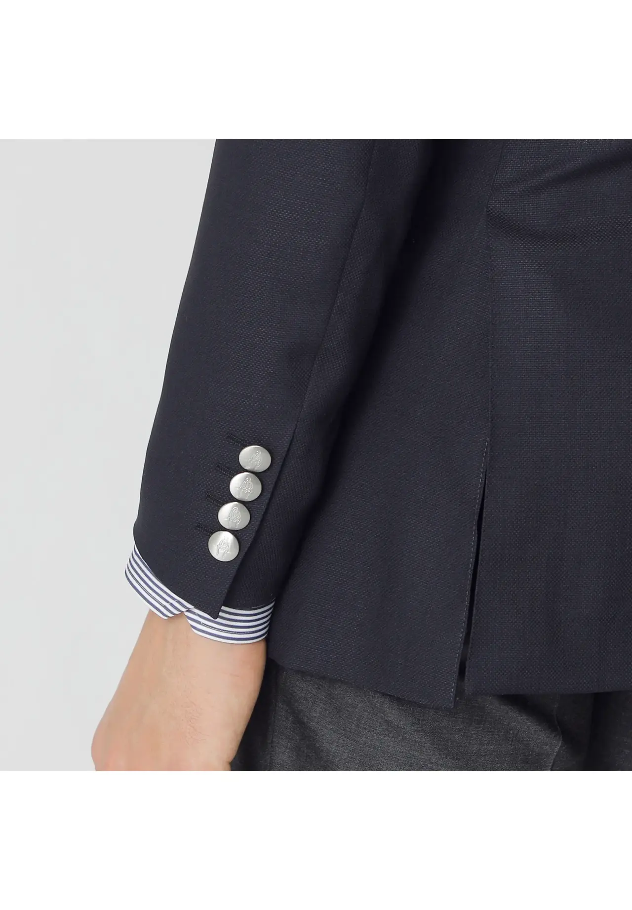 Worsted Twisted Yarn Oxford Summer Blazer