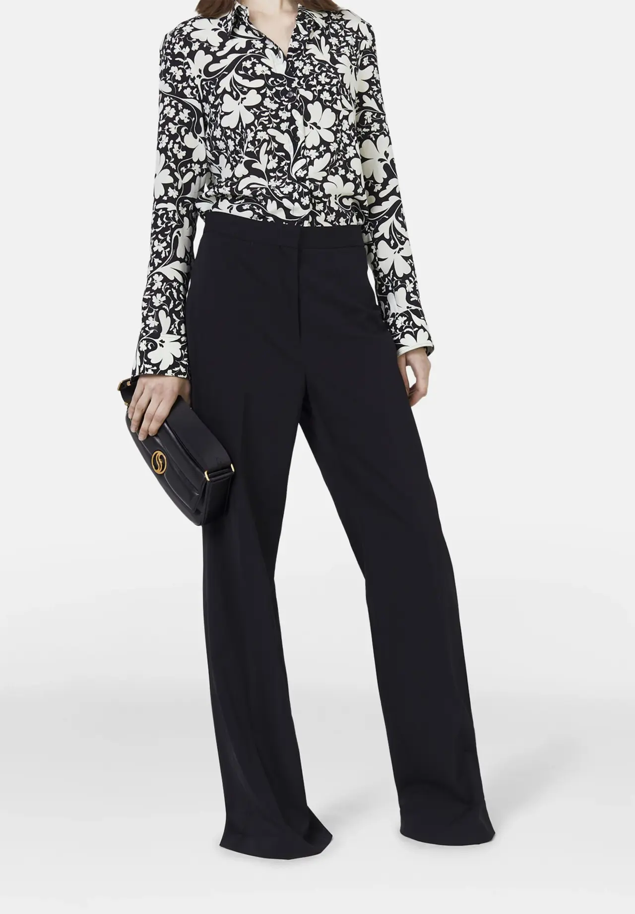 Wool Flannel Tailored Trousers