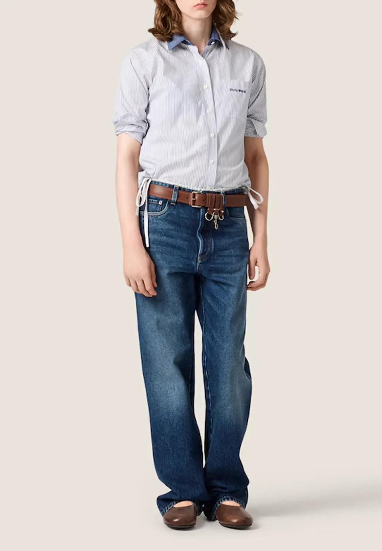 Striped Poplin Shirt