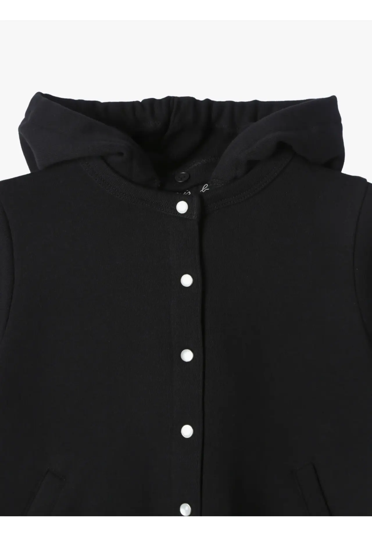 Kids' Cotton Melton Long Cardigan ”Capuche”