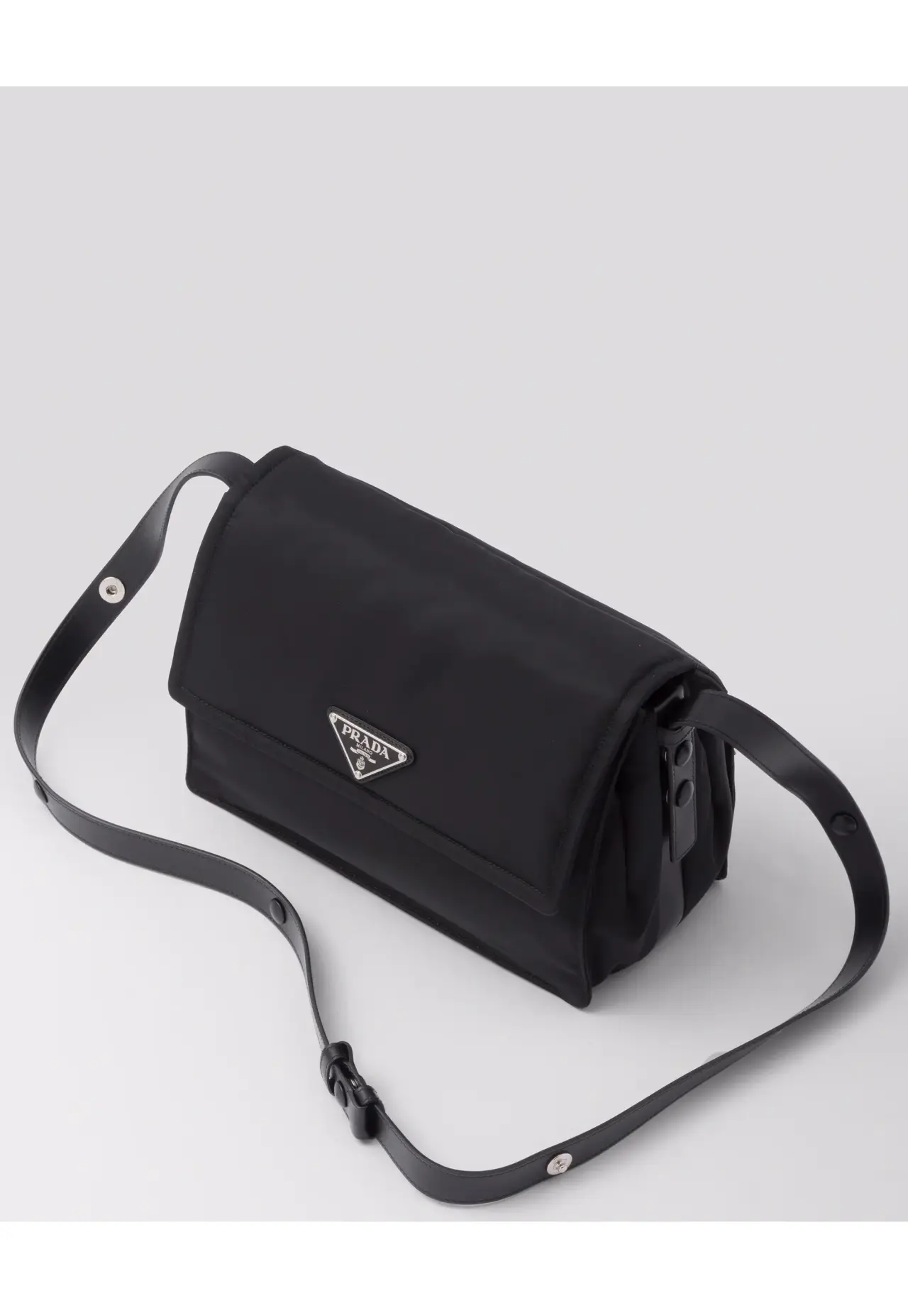 Medium Padded Re-Nylon Shoulder Bag