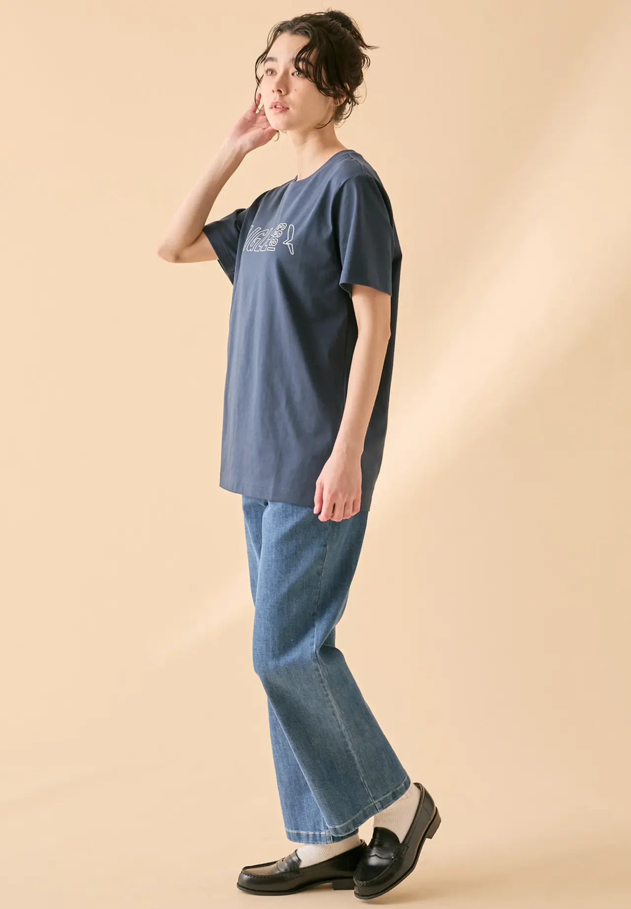 有机棉Logo印花短袖T恤／男女同款