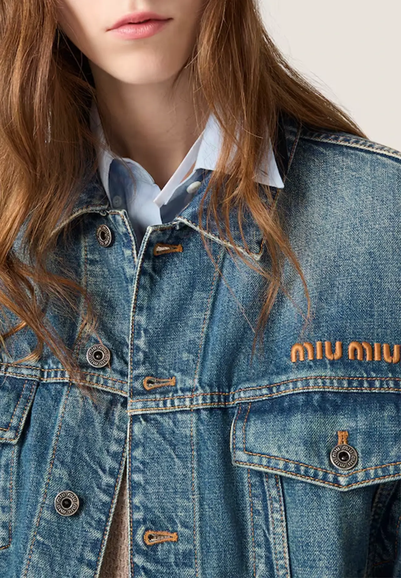 Denim Blouson Jacket