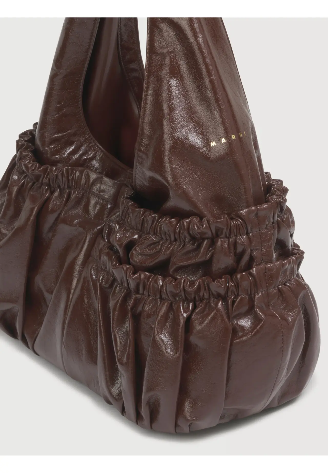 LEATHER RUFFLES HOBO BIG バッグ | Matsuya Ginza