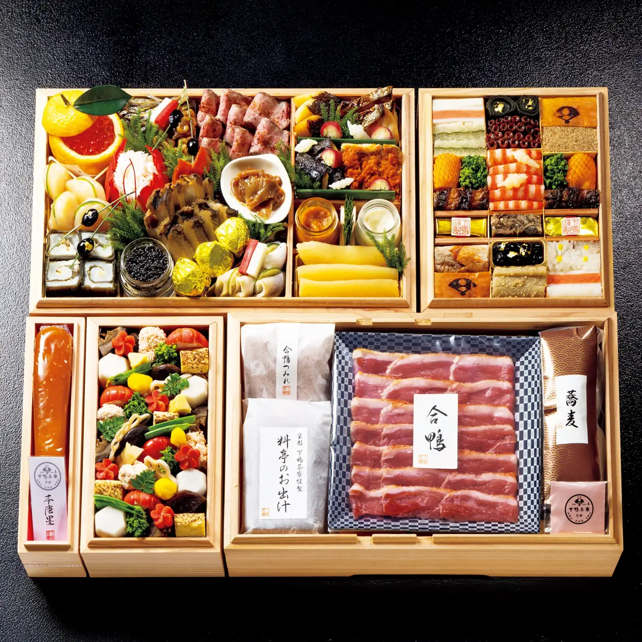 Japanese Osechi Two-tier + Duck Hot Pot