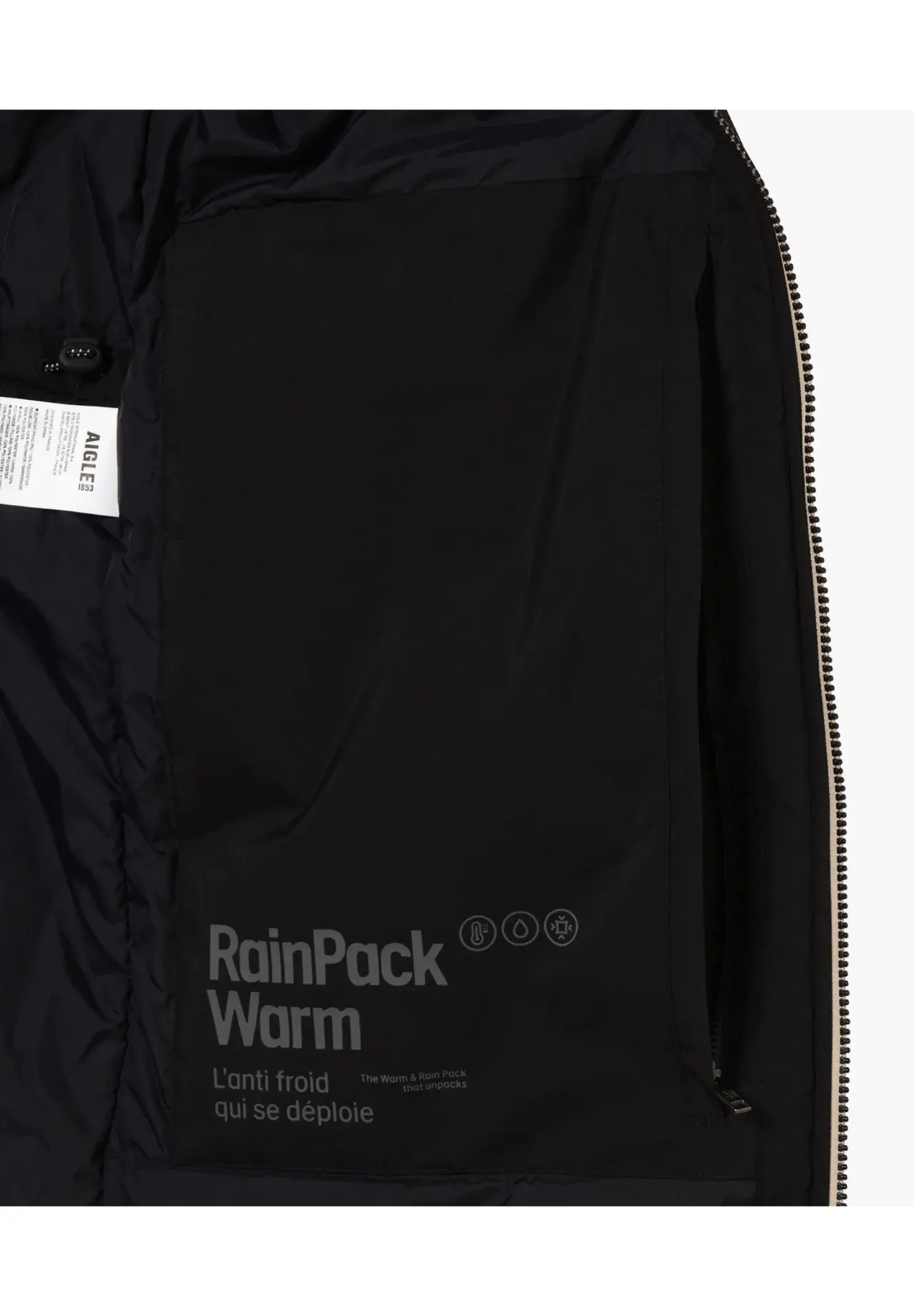[RainPack Warm] Breathable Waterproof Rainpack Warm Long Jacket